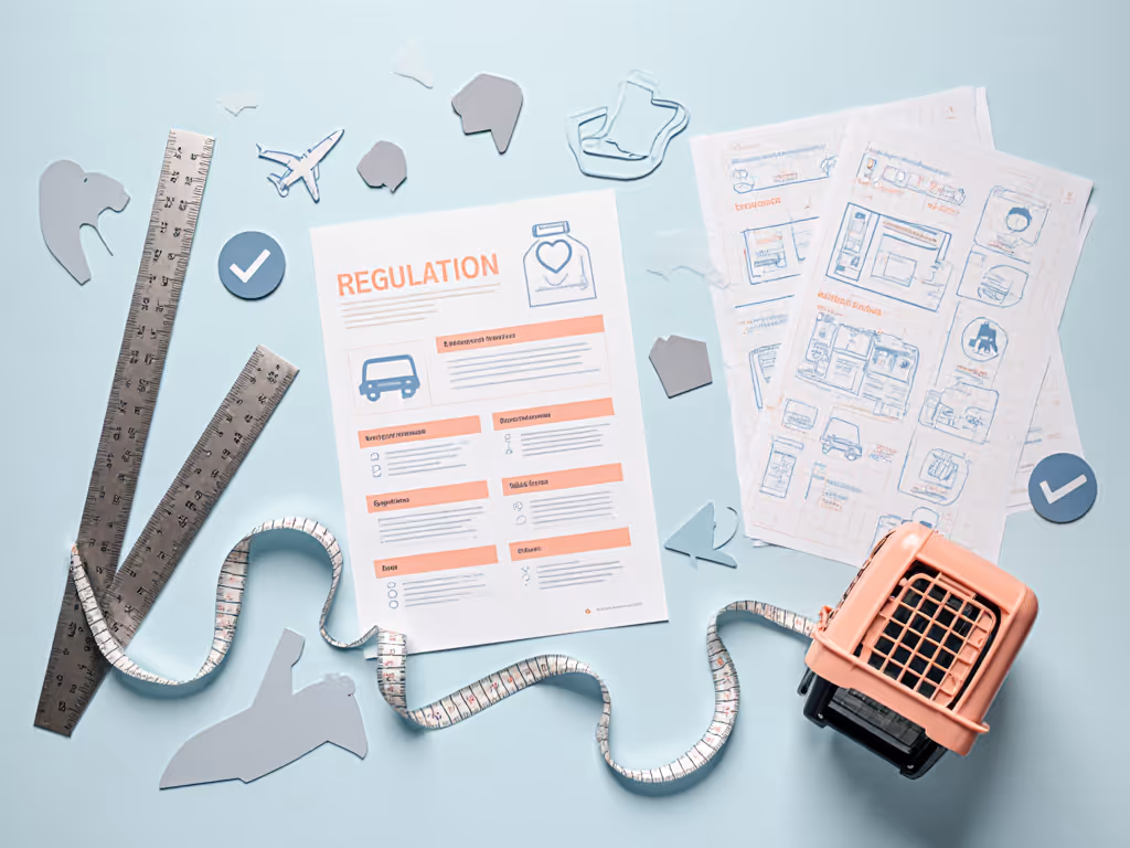 airline compliance measurements showing ruler against carrier dimensions
