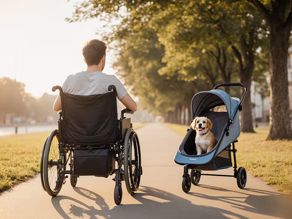 adaptive_travel_with_wheelchair_and_pet_stroller