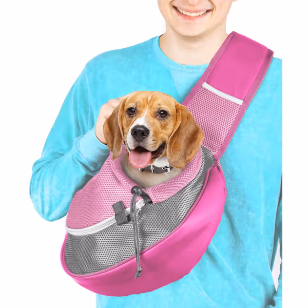 Pet Sling Carrier - Pink-L
